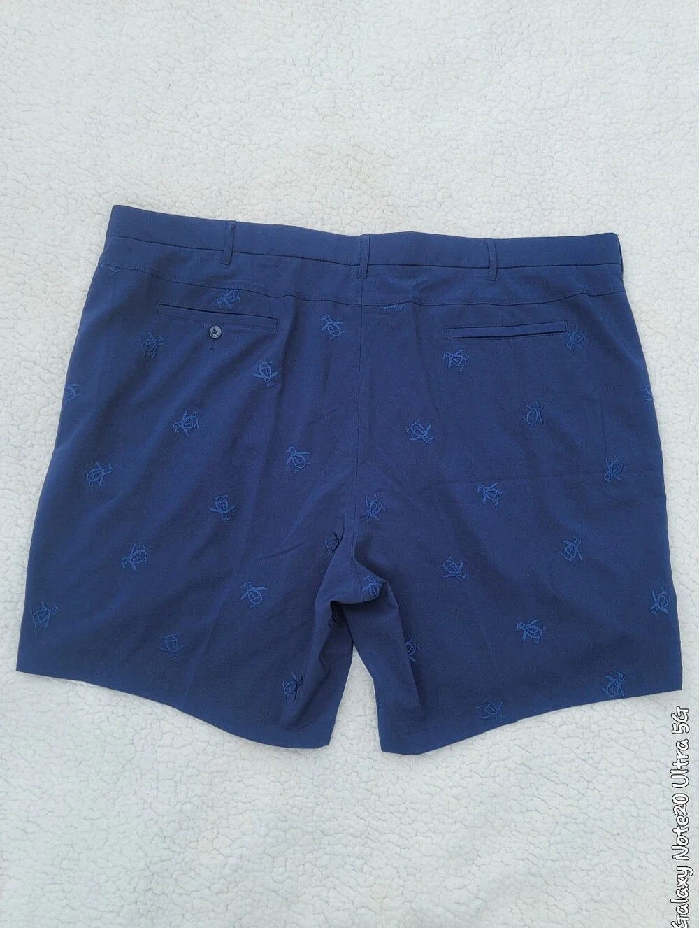 Original Penguin Golf Shorts Men's 50B Navy Blue Pete Embroidered Performance